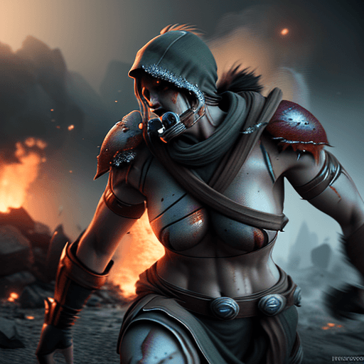 AI generated: Hyper realistic Spartan character design, smoke , photorealistic , octane render, unreal engine 5 , ...
