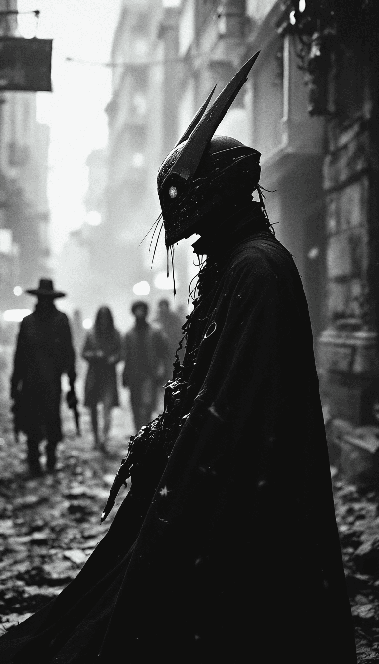 AI generated: FANTASY FILM SCENE
Striking snapshot, fantasy film scene, [mix of
Dystopian and future-oriented clot...