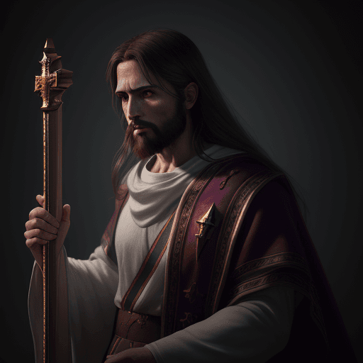 AI generated: Hyper realistic Bible character design, Jesus Christ was born, void arcanist, mist, photorealistic, ...