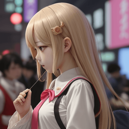 AI generated: 一个少女全身 长腿透明紧身裤 高清画质低机位拍摄