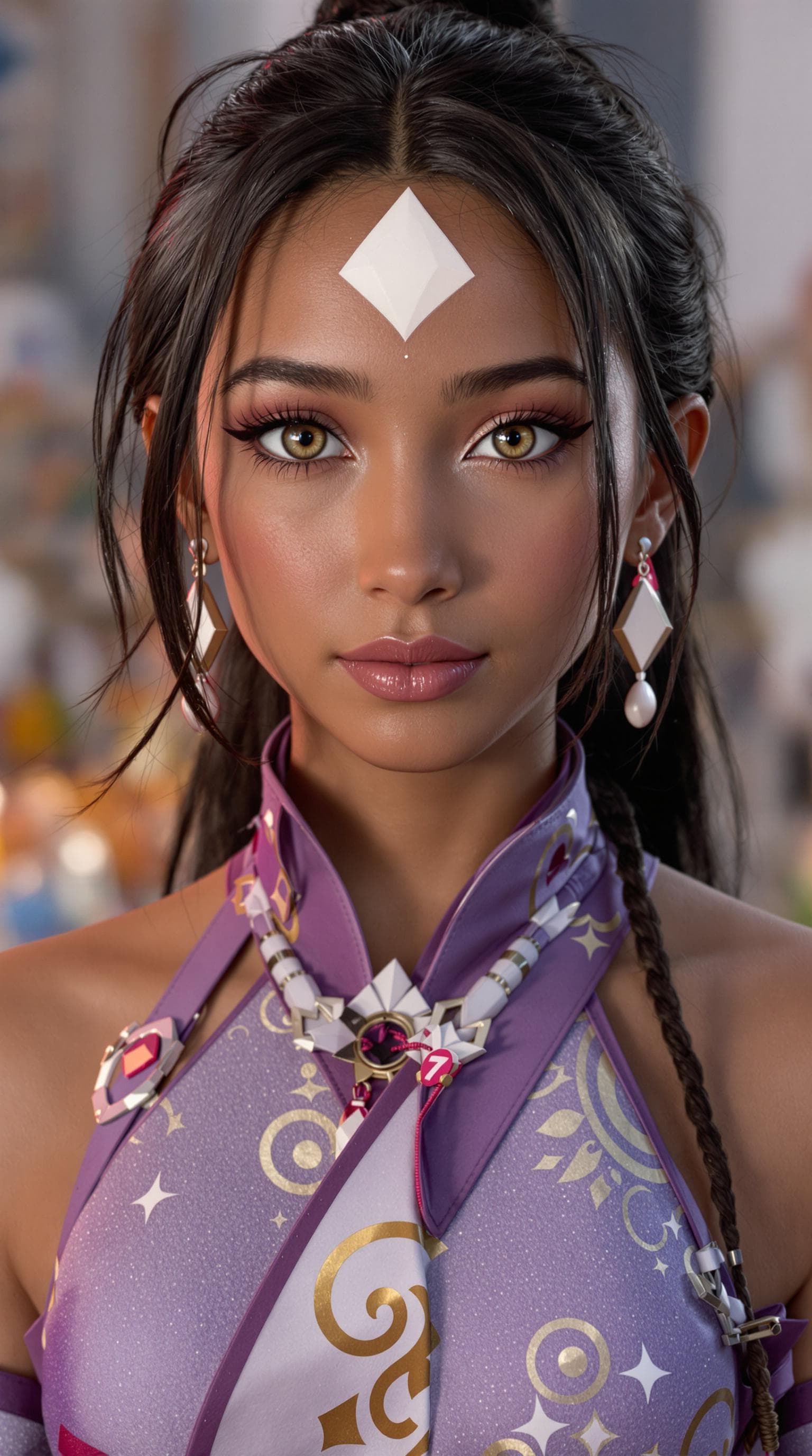 AI generated: a professional photo of  Katara (age 7),  (full body), (futuristic),(masterpiece), (realistic), (per...