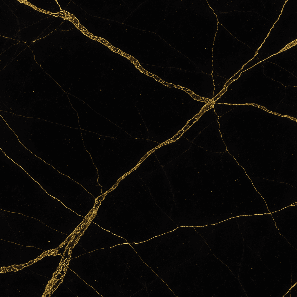 AI generated: A seamless black marble texture with elegant gold veins and subtle depth. Clean, luxurious, and mini...
