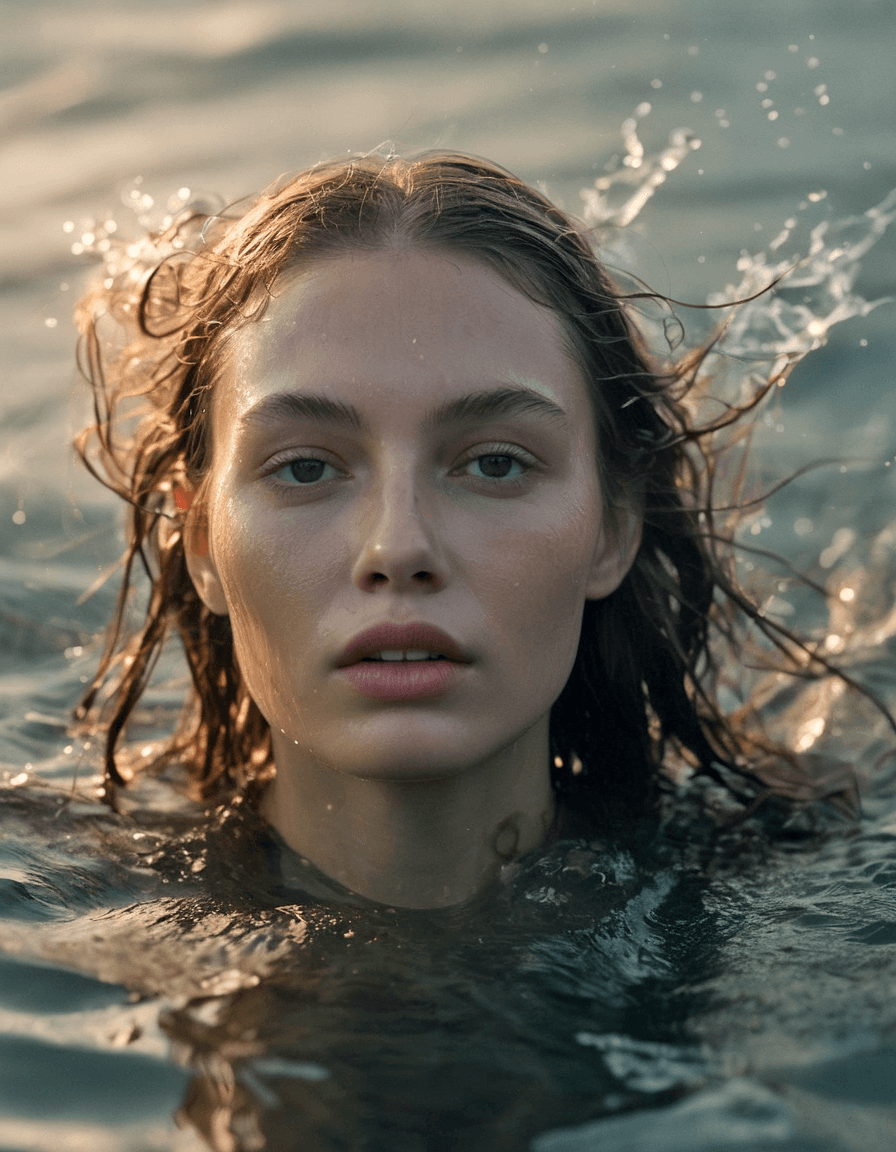 AI generated: best quality, 4k, highres, masterpiece, ultra-detailed, realistic, a beautiful young woman in the wa...