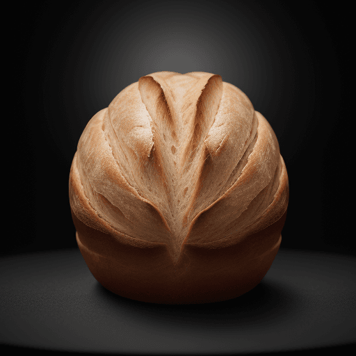 AI generated: productive photography, concept design, bread
, black matte ear tips, strong light and shade effect,...