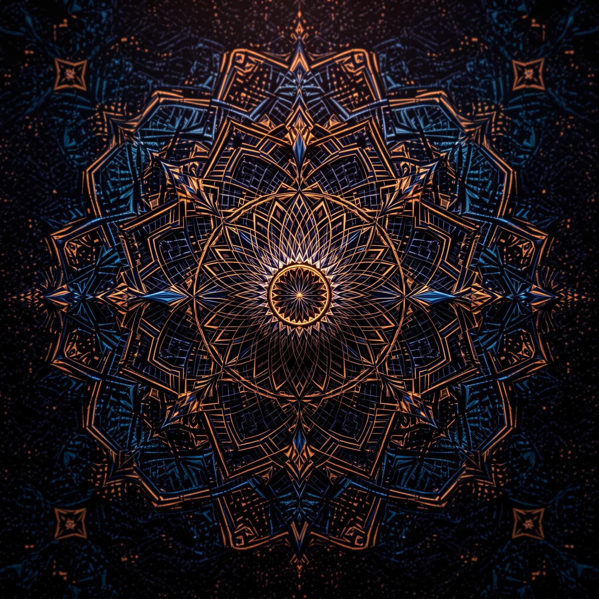 AI generated: Osiris deep color, 8K, high resolution, in depth pattern, dark background, cinema 4D, photoshop, Viv...