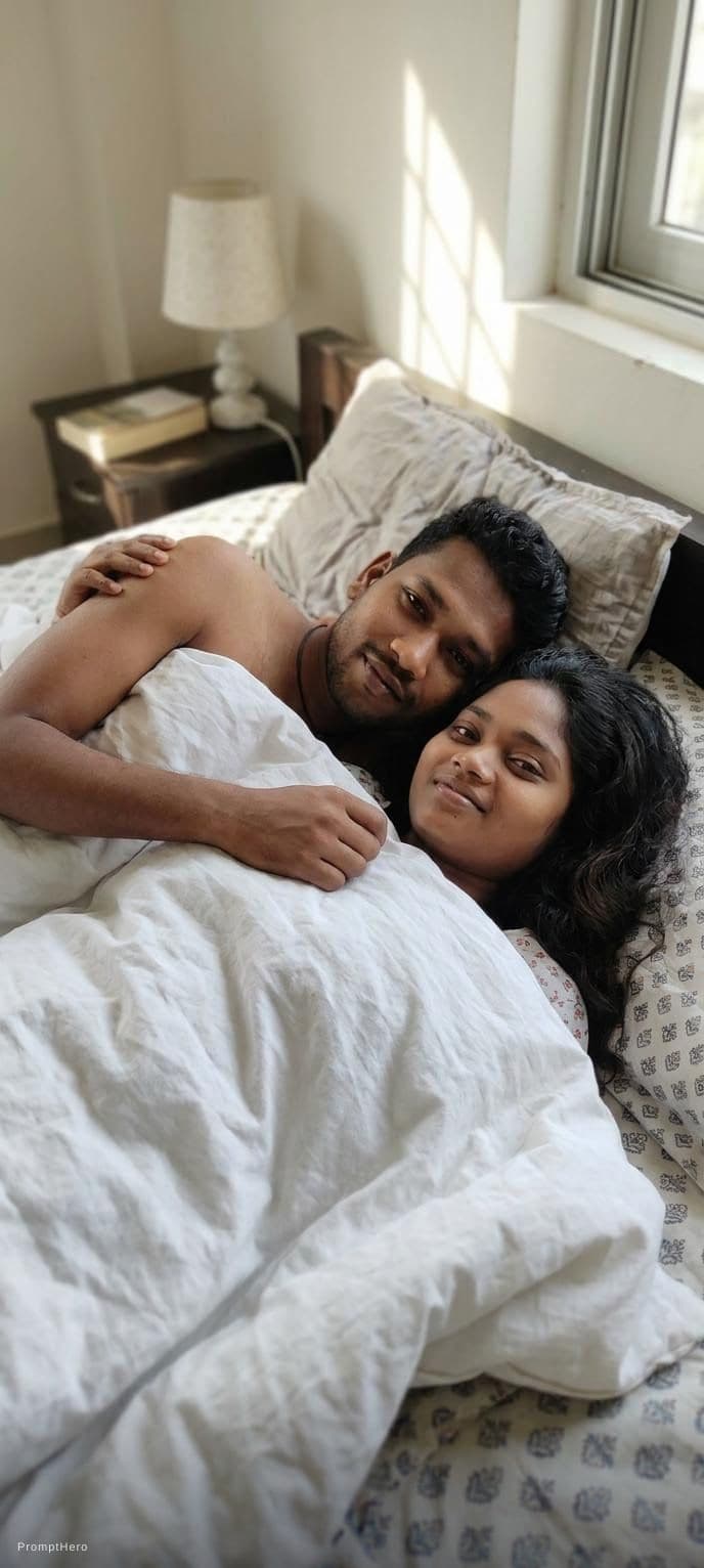 AI generated: Couple in bed full Naket
