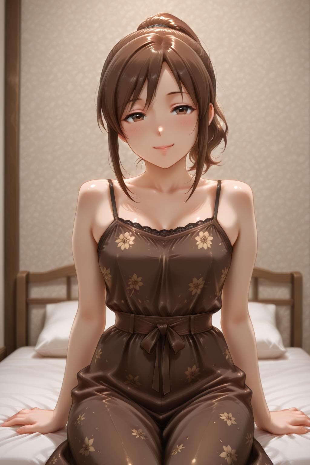 Mocha Petal Dress - Illu