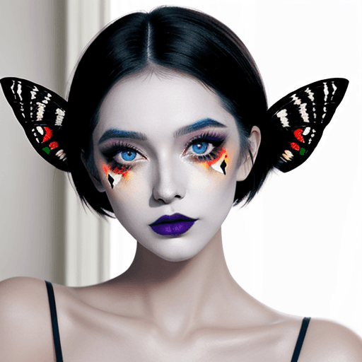 AI generated: moth makeup