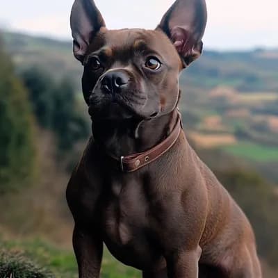 AI generated video: A dog looks around, it is panting, it sniffs the air  