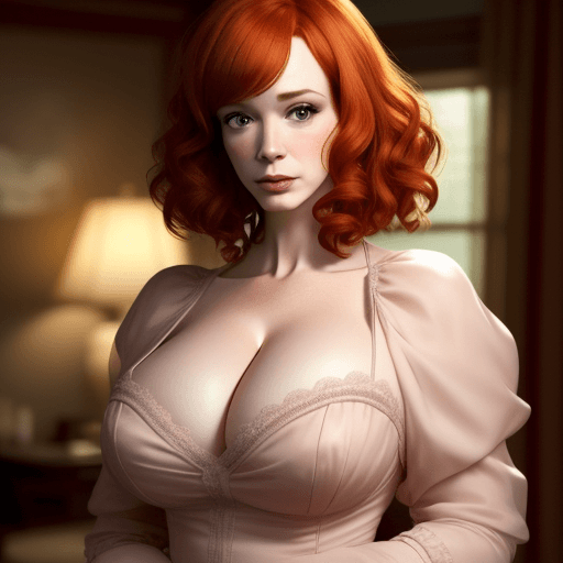 AI generated: Christina Hendricks