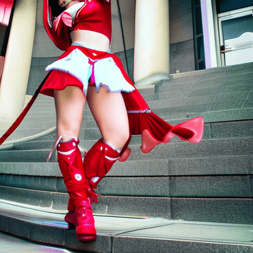 AI generated: tachi-e, 

hakurei reimu, hakurei reimu \(cosplay\), 

<lora:moon-v2:1.0>

cowboy shot, dynamic pose...