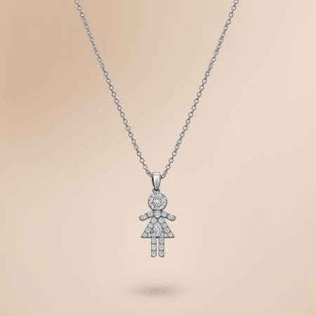 Love Yourself Jewelry | Dazzling Diamond Necklace Flux1.d Lora