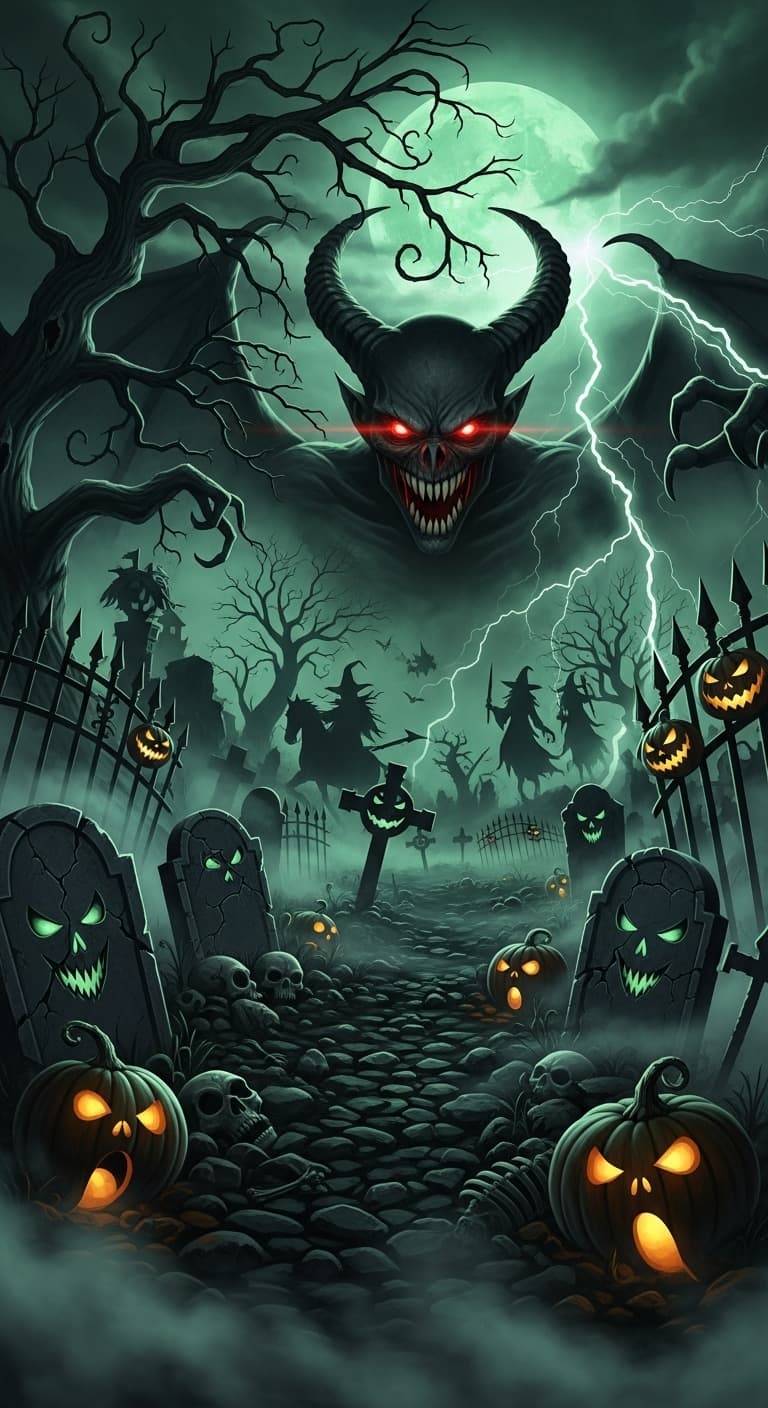 AI generated: Halloween, but 100 times scarier 