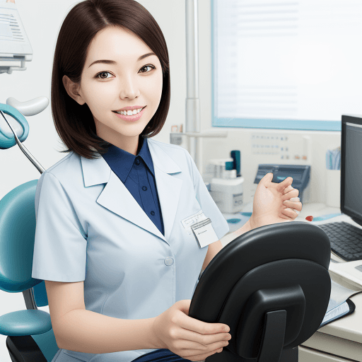 AI generated: Dental coordinator, counseling, Korea, women