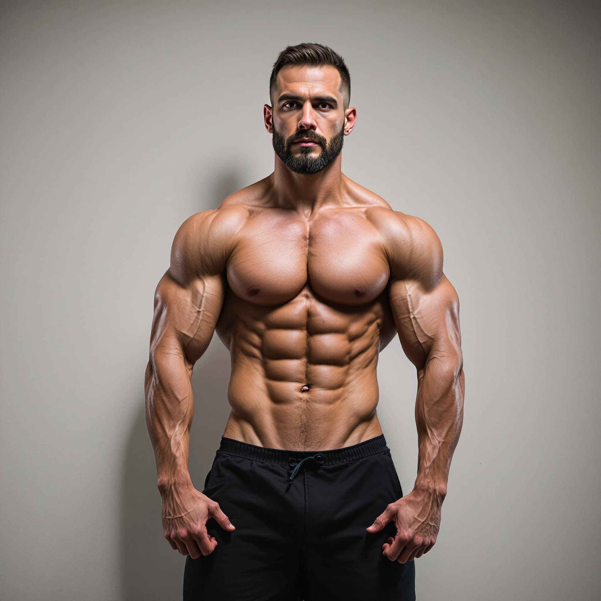 AI generated: Male body builder