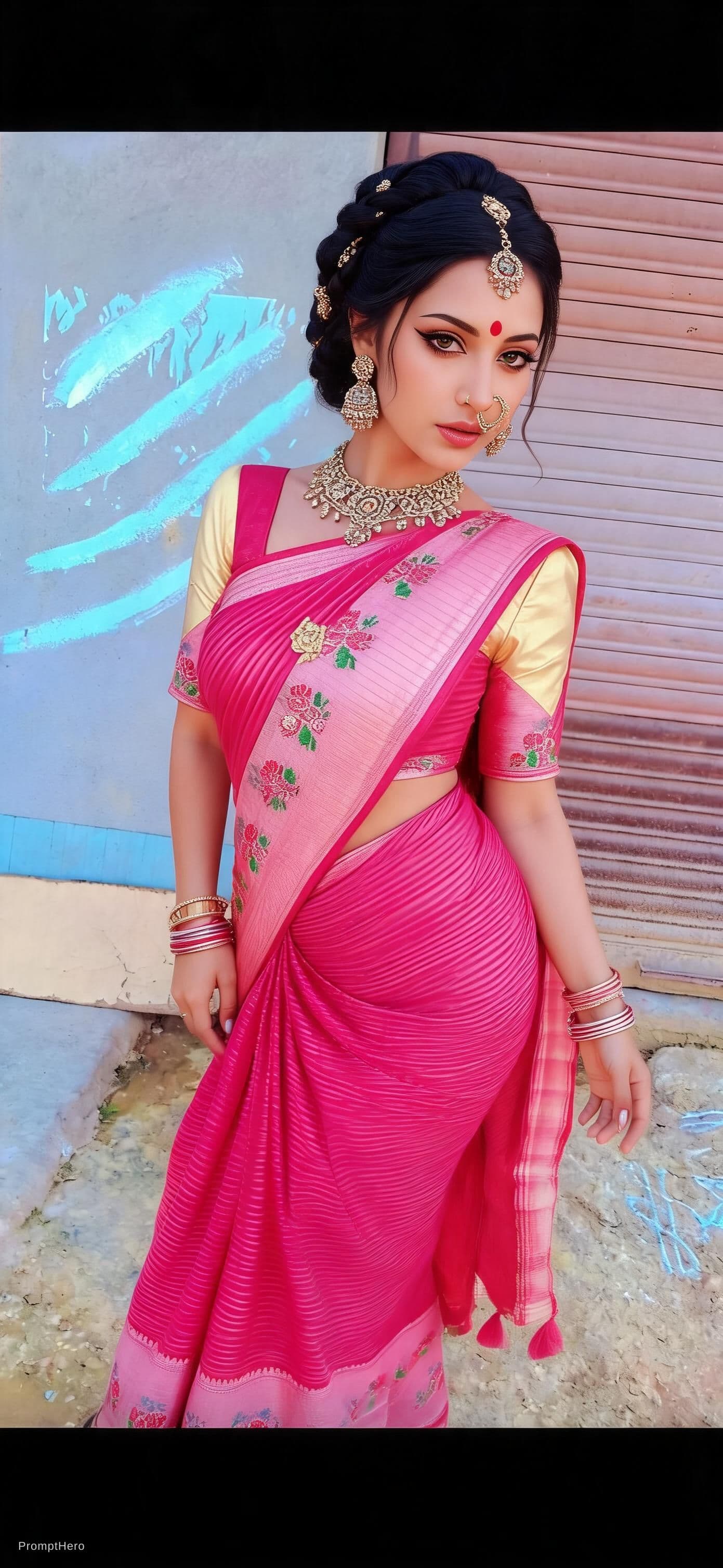 AI generated: Create a image to sexy in India style 
