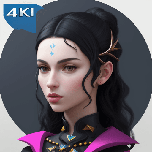 AI generated: create a modern art icon with name "neveren",full hd icon.4k avatar,high resolution icon