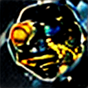 AI generated: "Mutant yellow Bees with galaxies in the background emerging from the holes of the moon, a couple of...