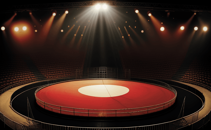 AI generated: empty circus ring