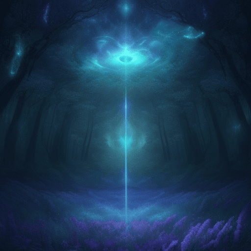 AI generated: Astral wallpaper composition with nature
