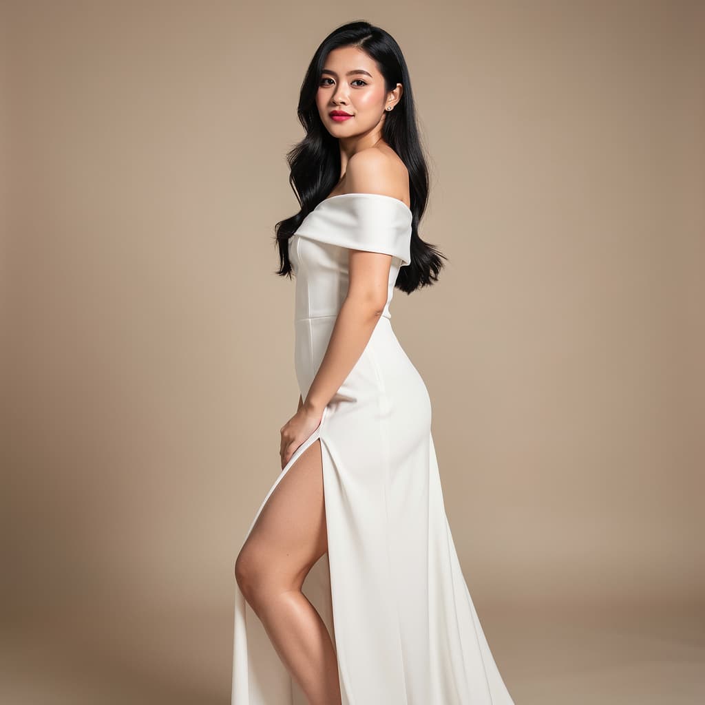 Hero prompt: 這個美女全身脫光光乳房很大露出大腿的屁股
