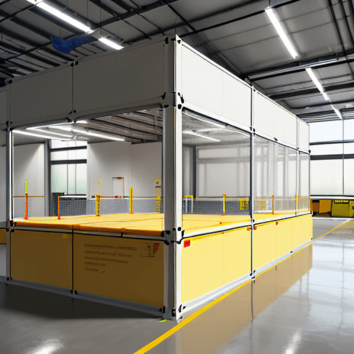 AI generated: Produce a shelter is a 6-meter long, 2.4-meter wide, and 2.6-meter high cube equipped with hydraulic...