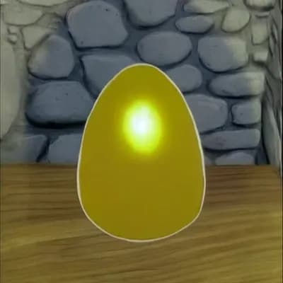 AI generated video: Teh egg starts moving and jumping
