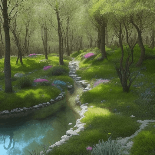 AI generated: Crear un paisaje donde habitan serafines
