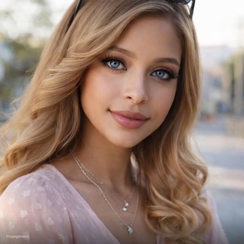 AI generated: create a 4k high Realistic portrait image of a gorgeous girl around age 25, pose towards camera with...