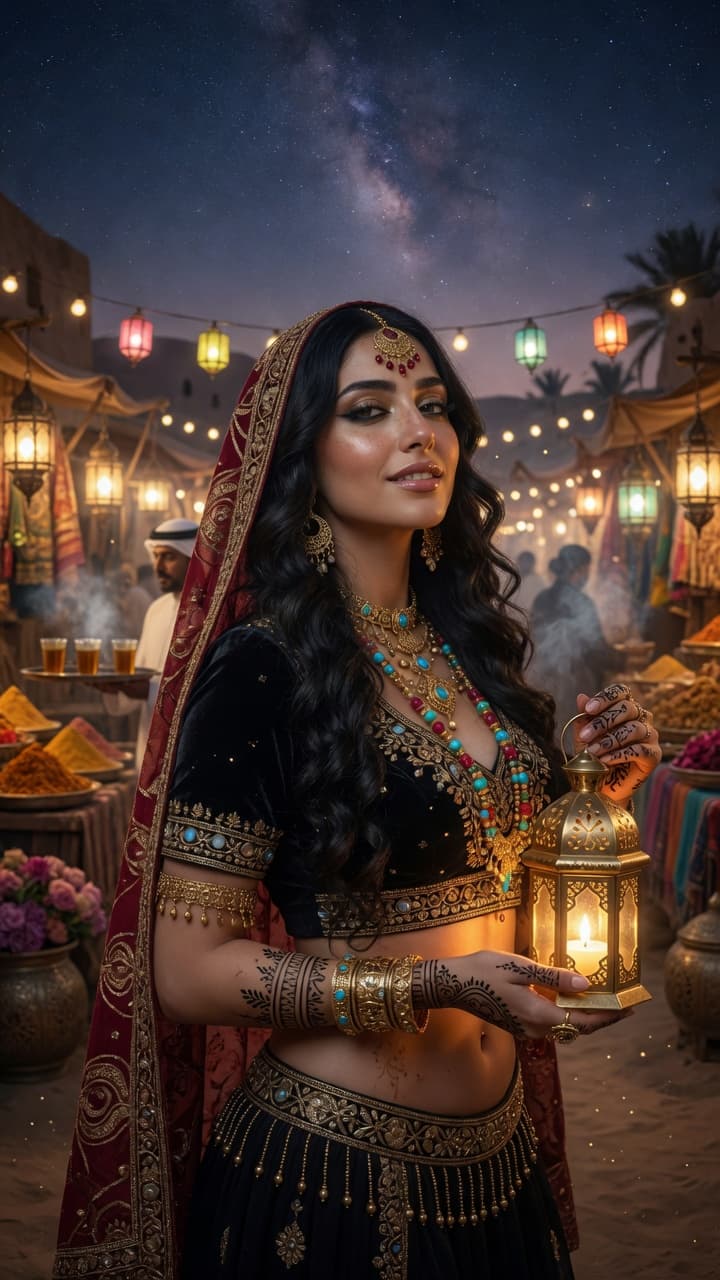 AI generated: A breathtaking National Geographic level ultra-realistic photograph of a stunning young Middle Easte...