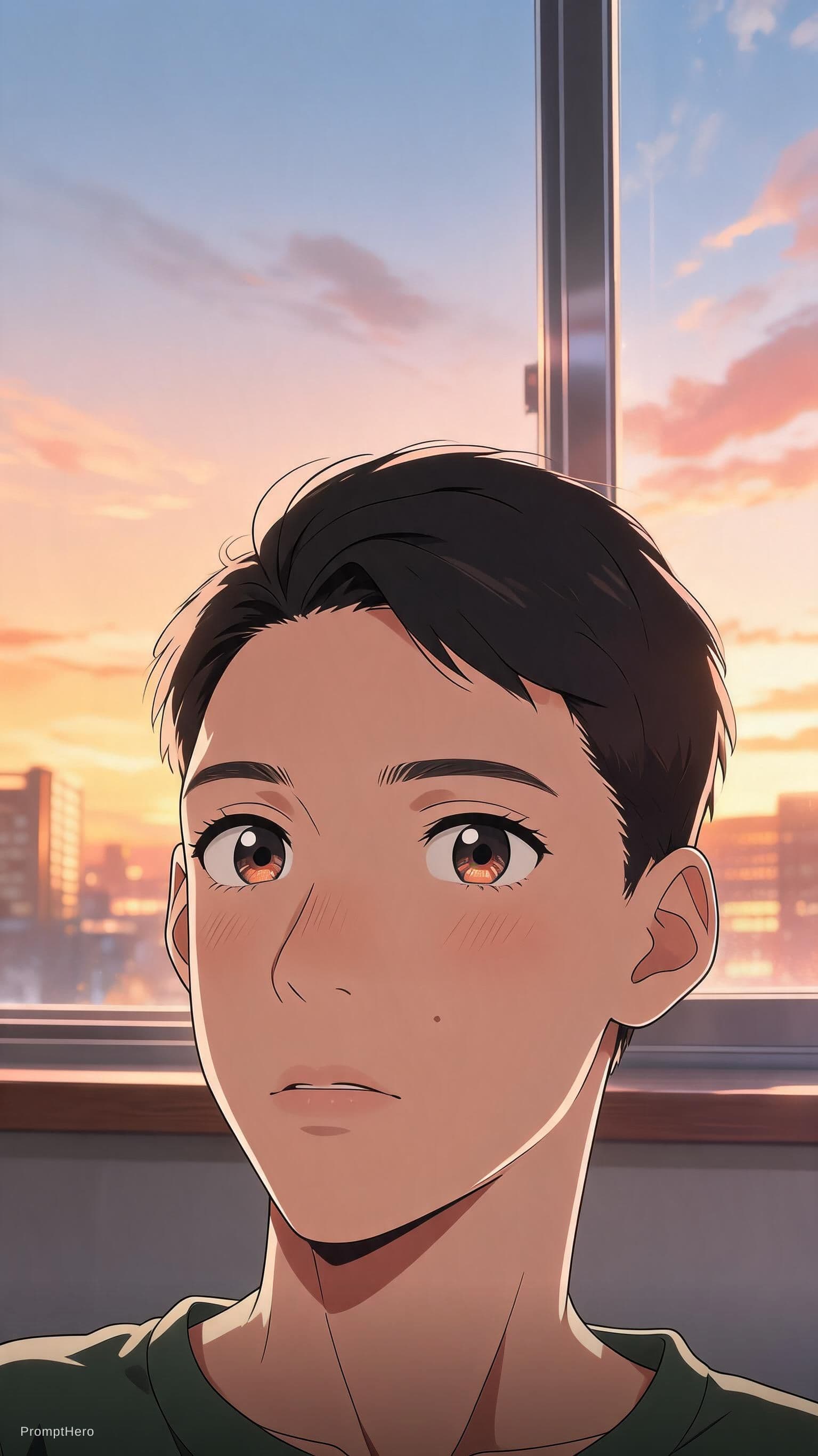 AI generated: Transform this image into a highly detailed modern anime style illustration.

Style requirements:

-...