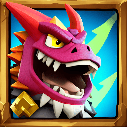 AI generated: Dragon, Clash Royale style
