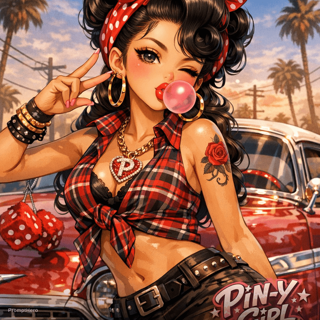 AI generated: piny girl