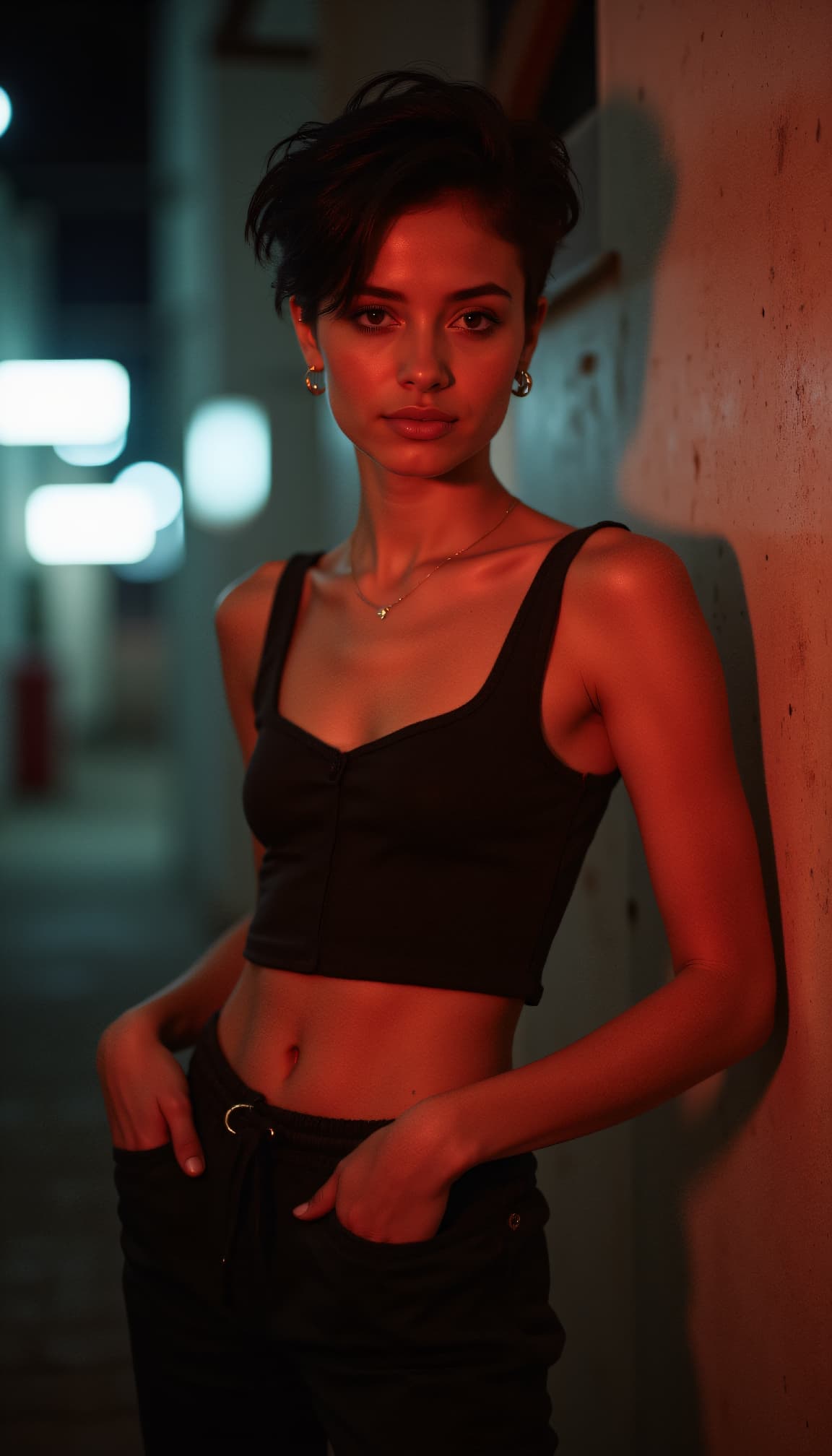 AI generated: photo of a 24 year old asian female girl-next-door beauty, Light olive skin with a natural matte fin...
