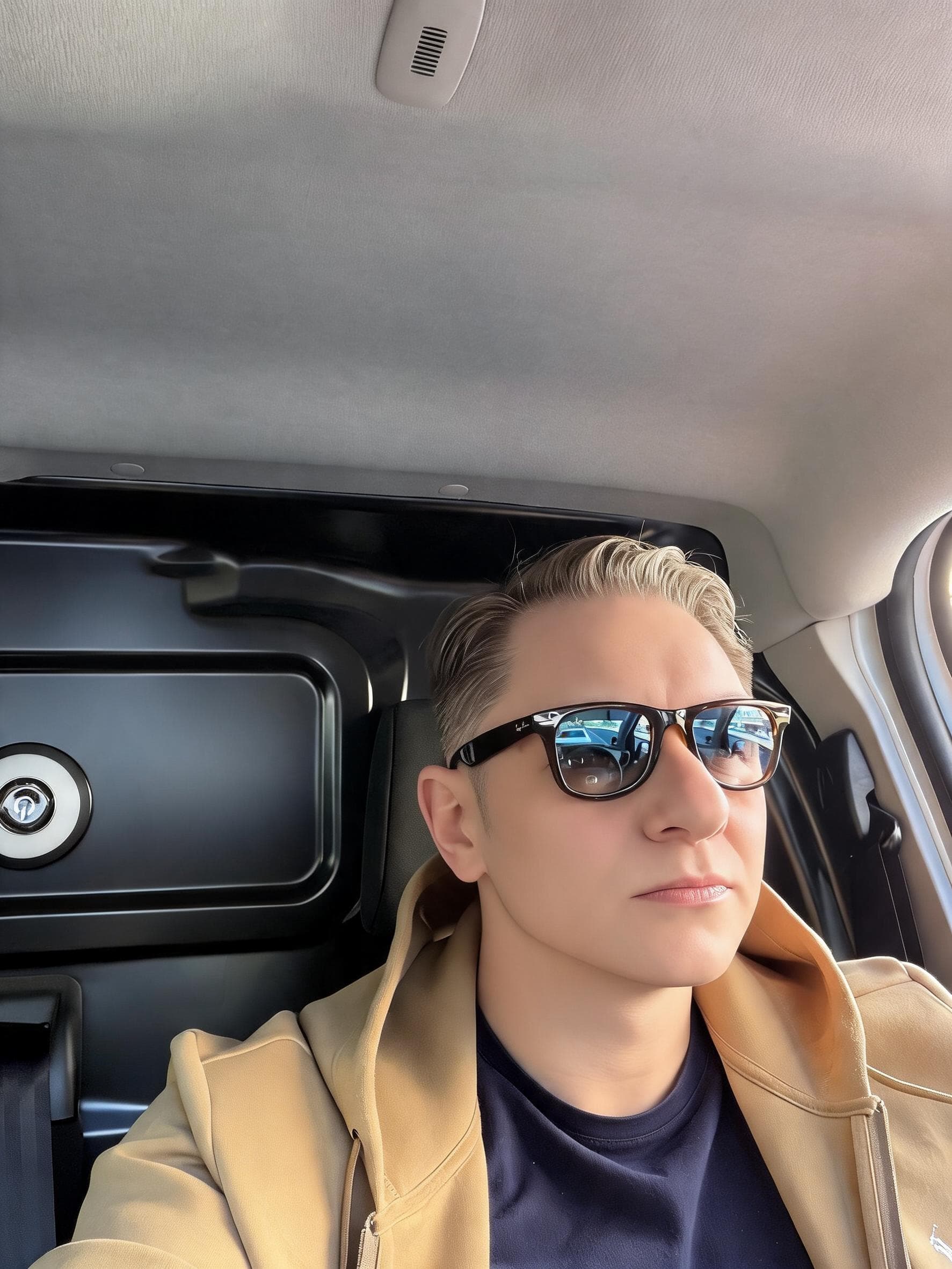 AI generated: ändere nicht bild und hintergrund , verschönere nur mein gesicht lass mich attraktiver und anziehend...