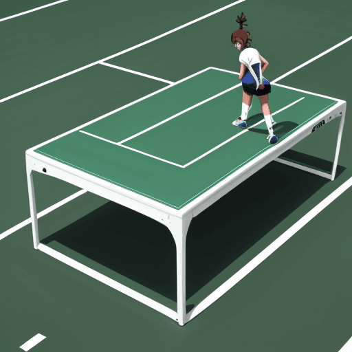 AI generated: table tenis sport ,anime style, minimalist design