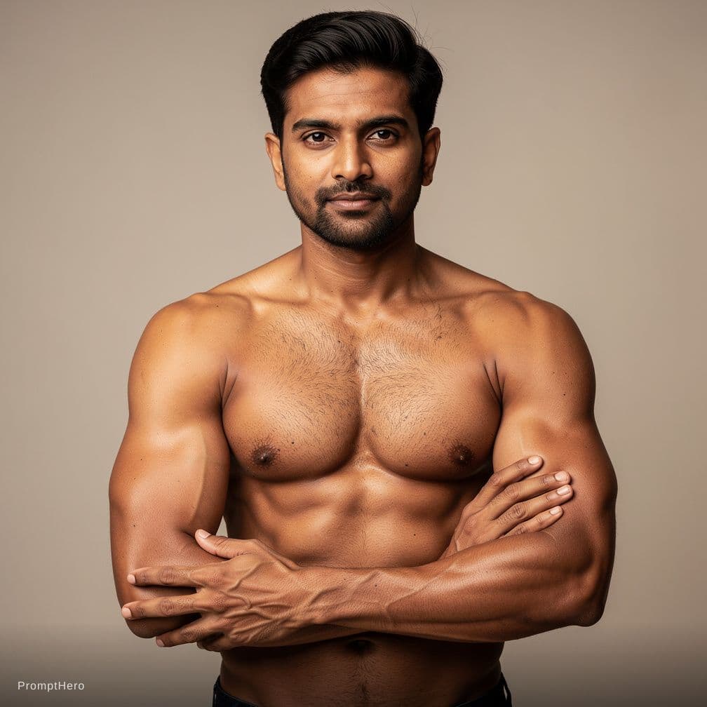 AI generated: Create a picture of a circumcised dick of 7 inches brown indian in the most realistic picture with v...