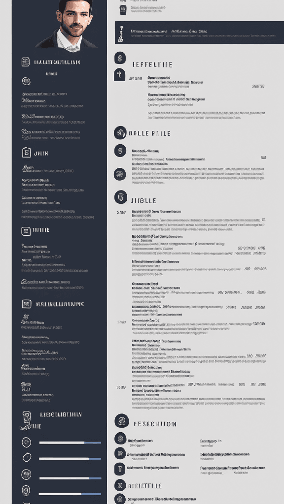AI generated: masculine job resume CV