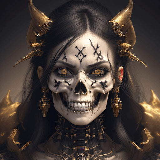 AI generated: 8K, (masterpiece*high detailed*highres), (portrait shot), sharp focus, soft lighting, ((,dark style ...