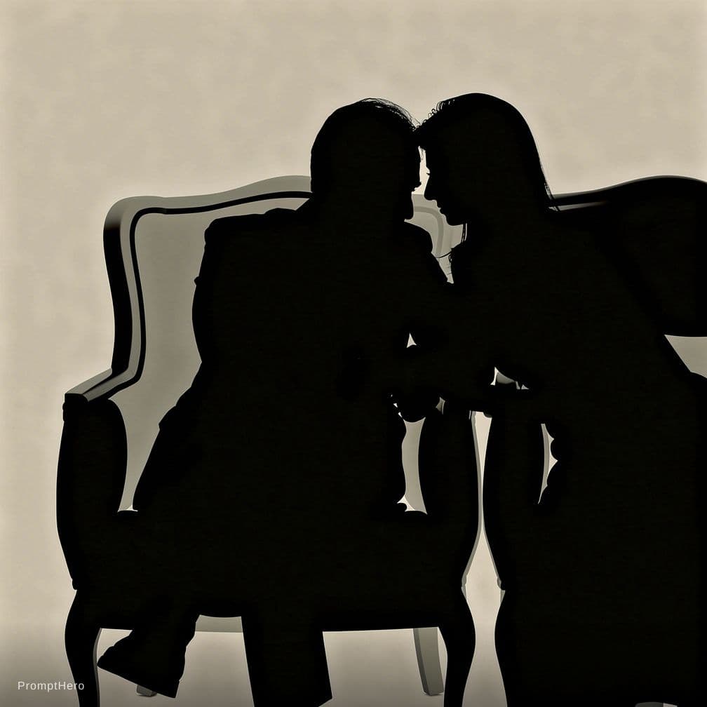 AI generated: Two people partially naked 