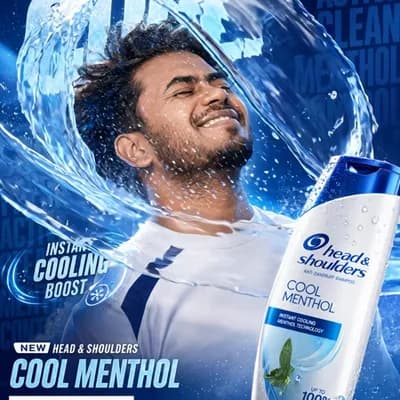AI generated video: FORMAT:
4:5 vertical hyper-commercial anti-dandruff shampoo campaign poster, ultra-high resolution (...