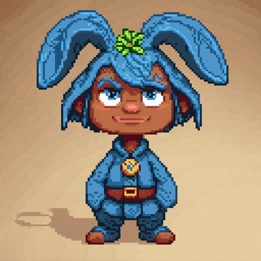 AI generated: Character: Krosh from the cartoon series "Smeshariki".

Appearance Description:

    Color: Brig...
