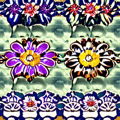 AI generated: Aesthetic Flowers :: retro design pattern :: multi-color :: simple --ar 2:3 --quality 2  --s 750