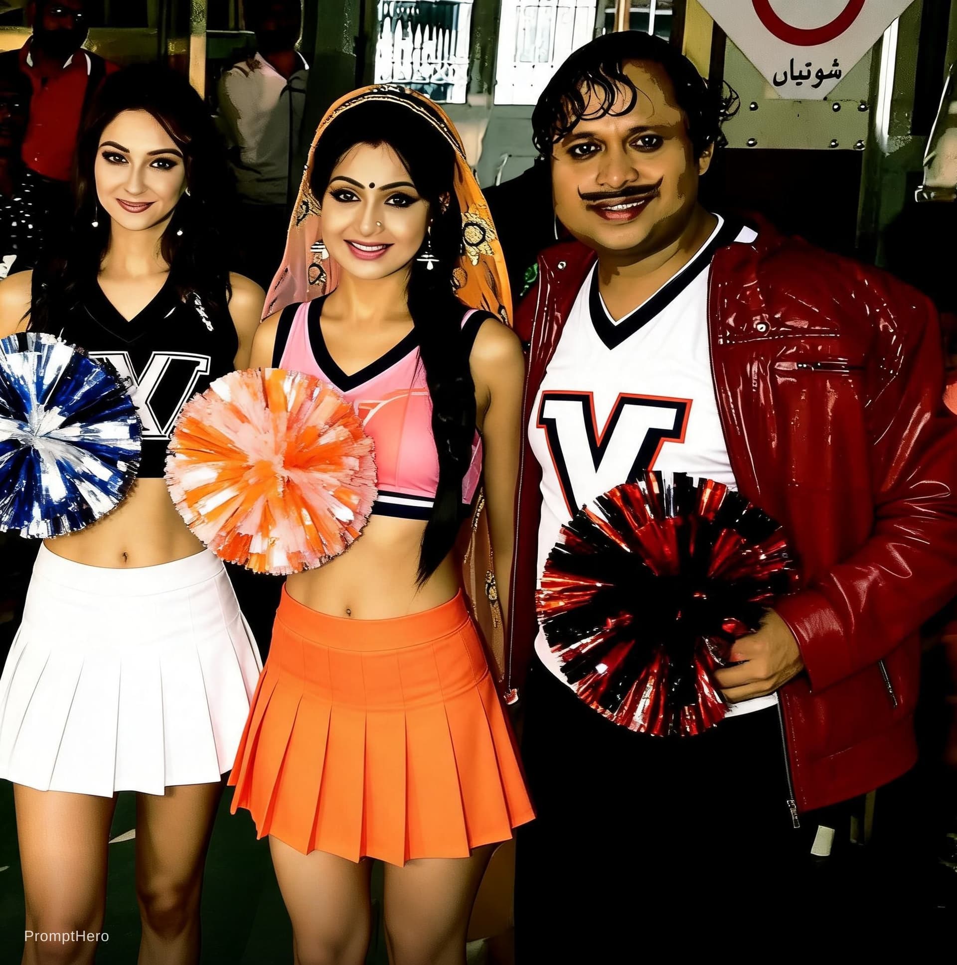 AI generated: They are   cheerleaders