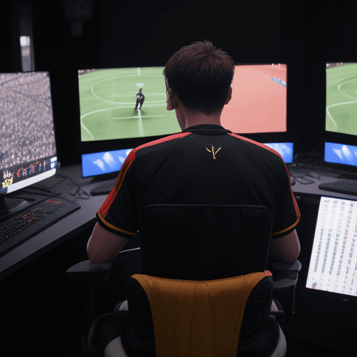 AI generated: A player at his game  8K