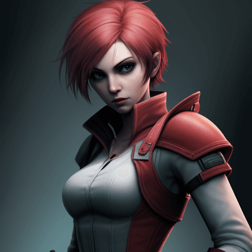 AI generated: its a game character 