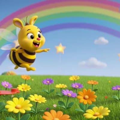 AI generated video: Create a colorful 3D animated nursery rhyme video for kids based on the ABC alphabet song. The video...