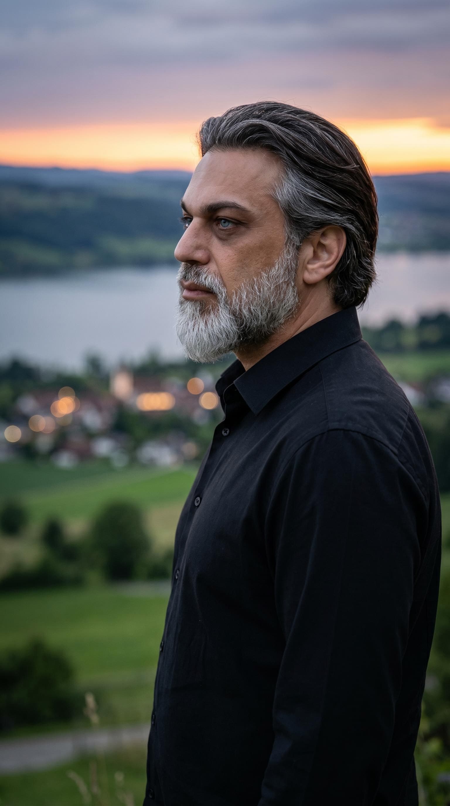 AI generated: {
  "subject_and_concept": {
    "subject": "A striking, middle-aged man with a Viking-inspired aest...