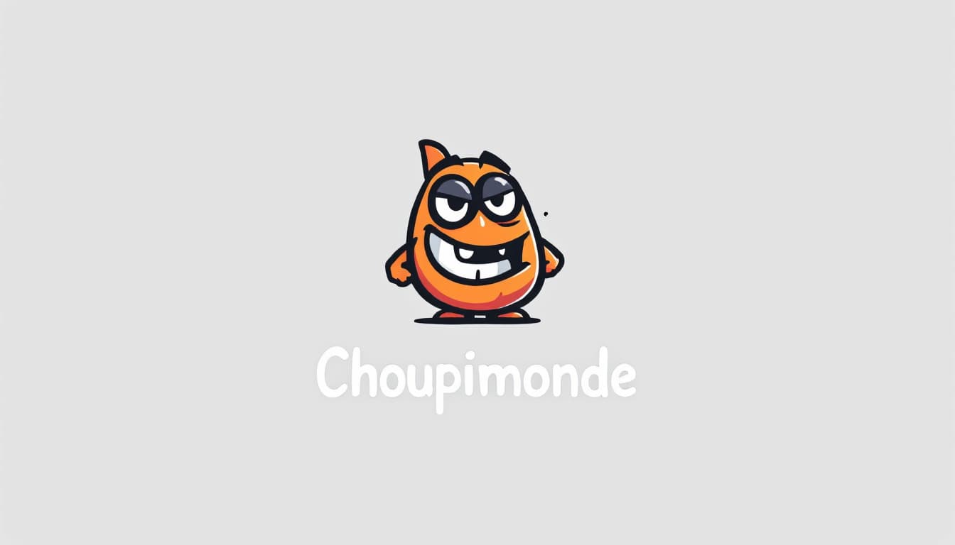 AI generated: A cartoon and modern logo design startup, featuring a stylized cartoon icon with sharp,The overall s...