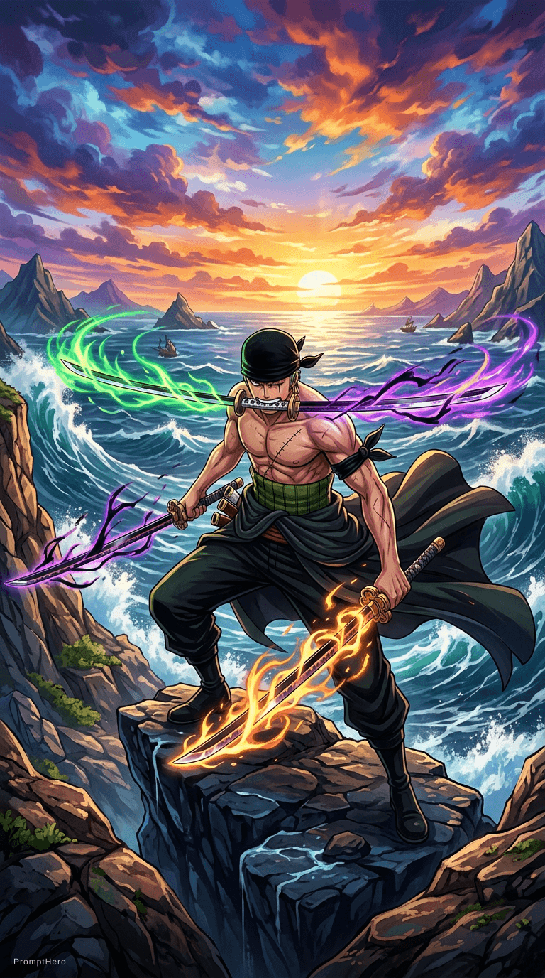 AI generated: Zoro of onepiece